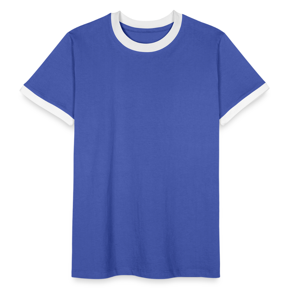 Men's Ringer Shirt - blue/white