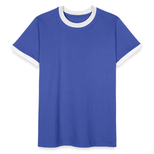 Men's Ringer Shirt - blue/white