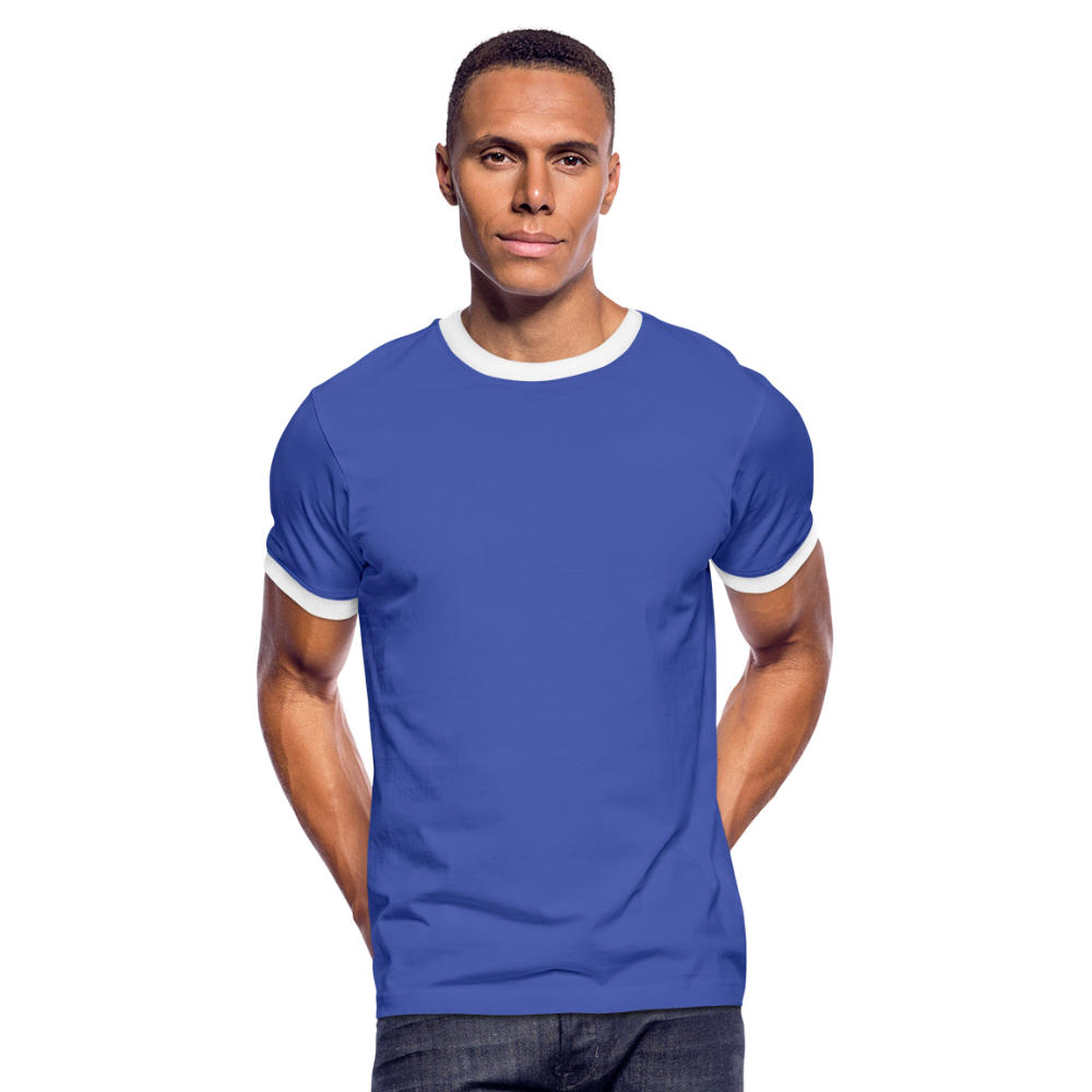 Men's Ringer Shirt - blue/white