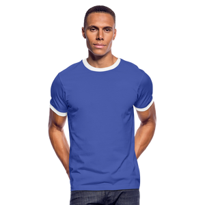 Men's Ringer Shirt - blue/white