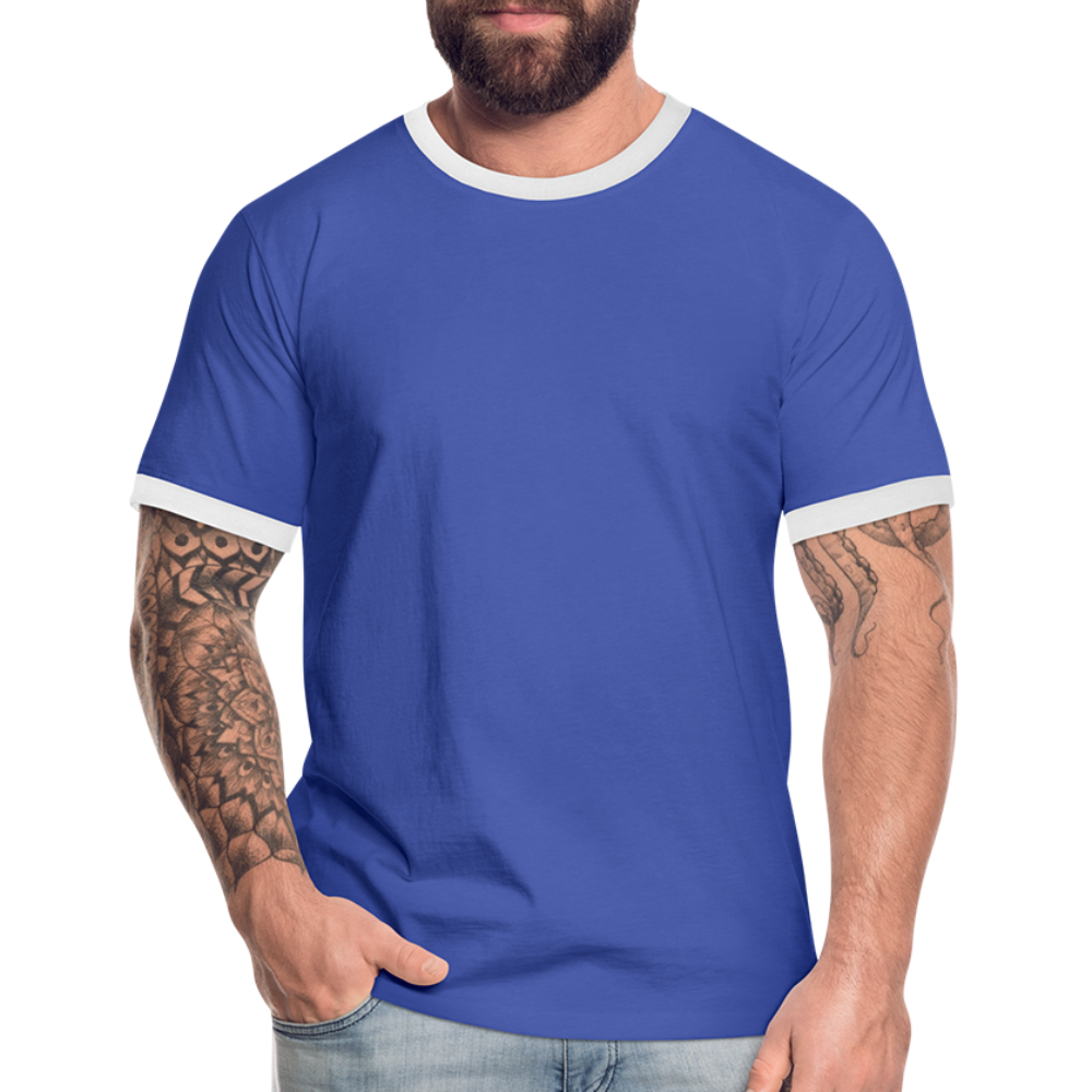 Men's Ringer Shirt - blue/white