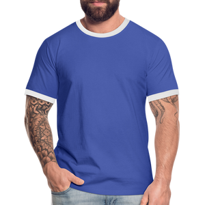 Men's Ringer Shirt - blue/white