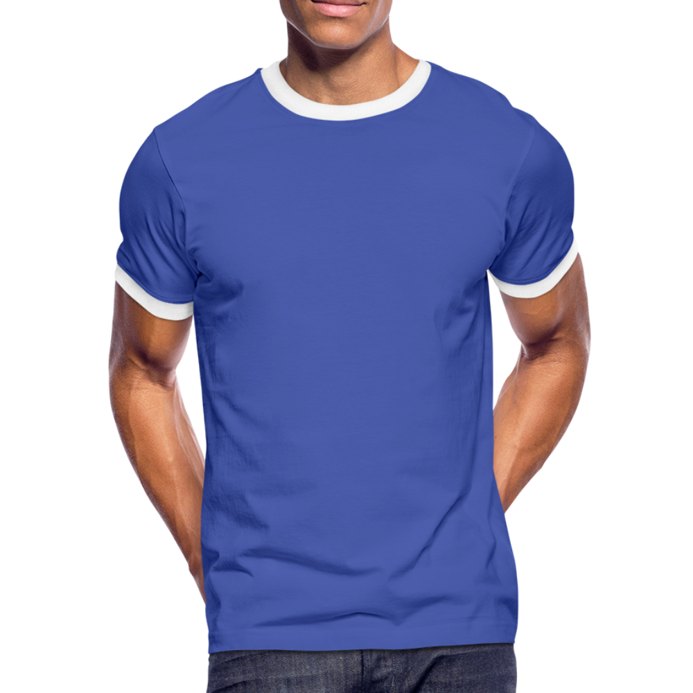 Men's Ringer Shirt - blue/white