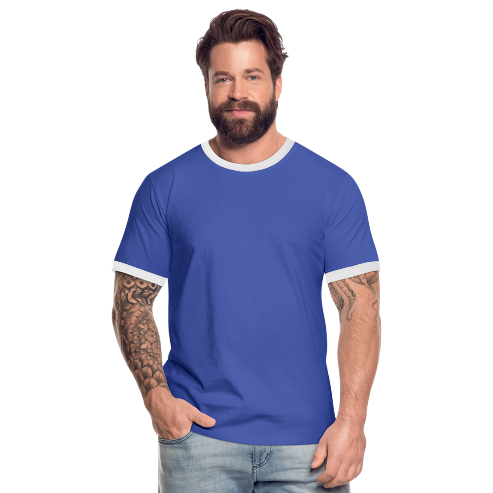 Men's Ringer Shirt - blue/white