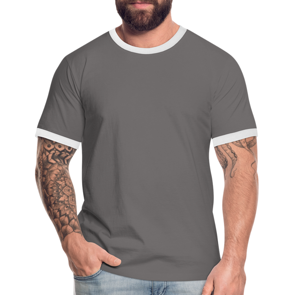 Men's Ringer Shirt - dark grey/white