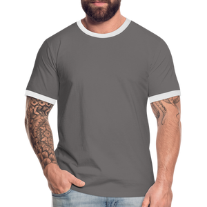 Men's Ringer Shirt - dark grey/white