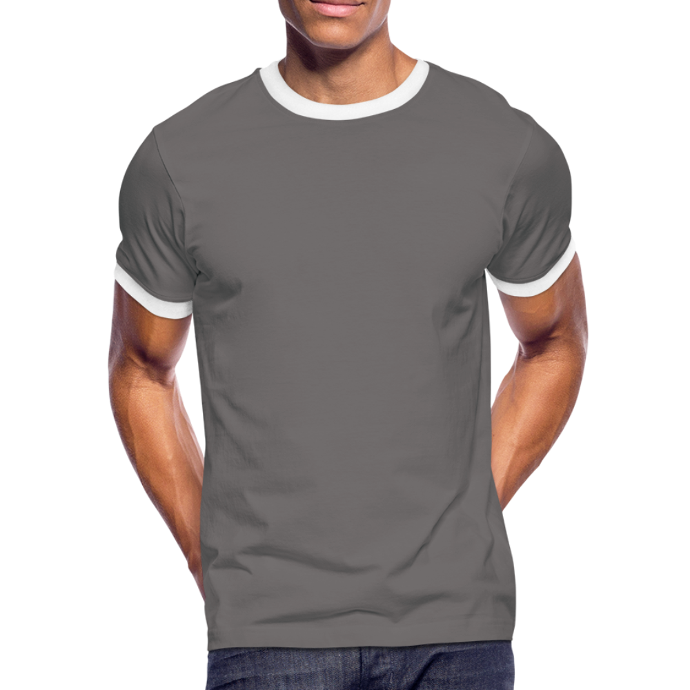 Men's Ringer Shirt - dark grey/white