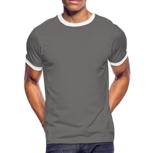 Men's Ringer Shirt - dark grey/white