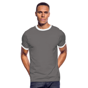 Men's Ringer Shirt - dark grey/white