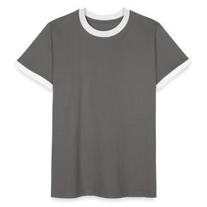 Men's Ringer Shirt - dark grey/white