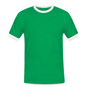 Men's Ringer Shirt - kelly green/white