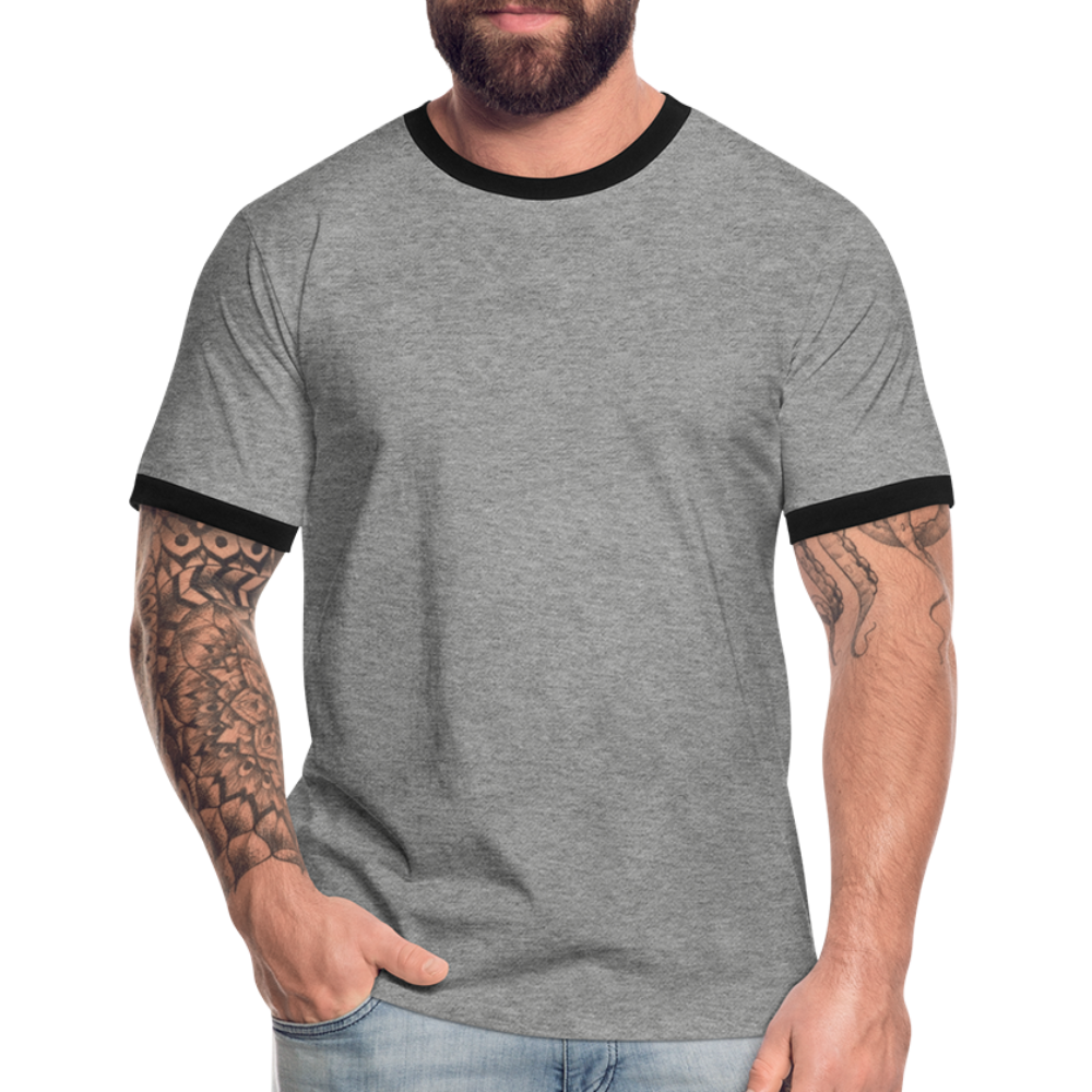 Men's Ringer Shirt - heather grey/black