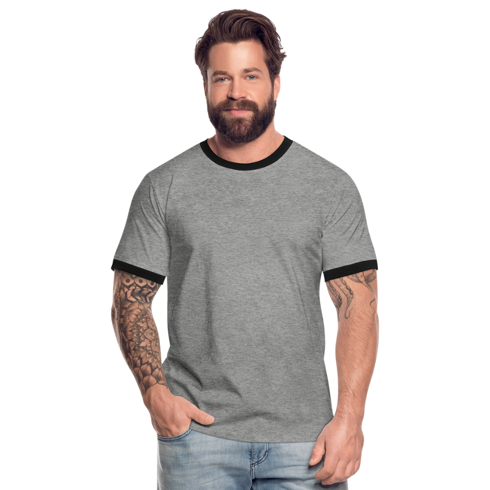 Men's Ringer Shirt - heather grey/black