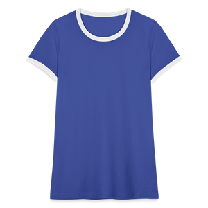 Women's Ringer T-Shirt - blue/white