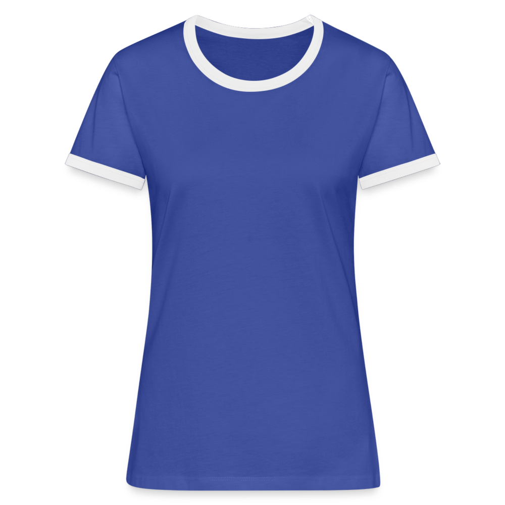 Women's Ringer T-Shirt - blue/white