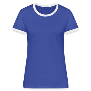 Women's Ringer T-Shirt - blue/white