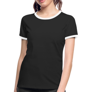 Women's Ringer T-Shirt - black/white