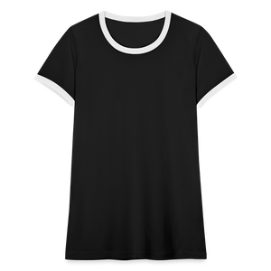 Women's Ringer T-Shirt - black/white