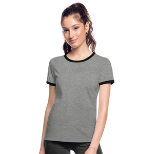 Women's Ringer T-Shirt - heather grey/black