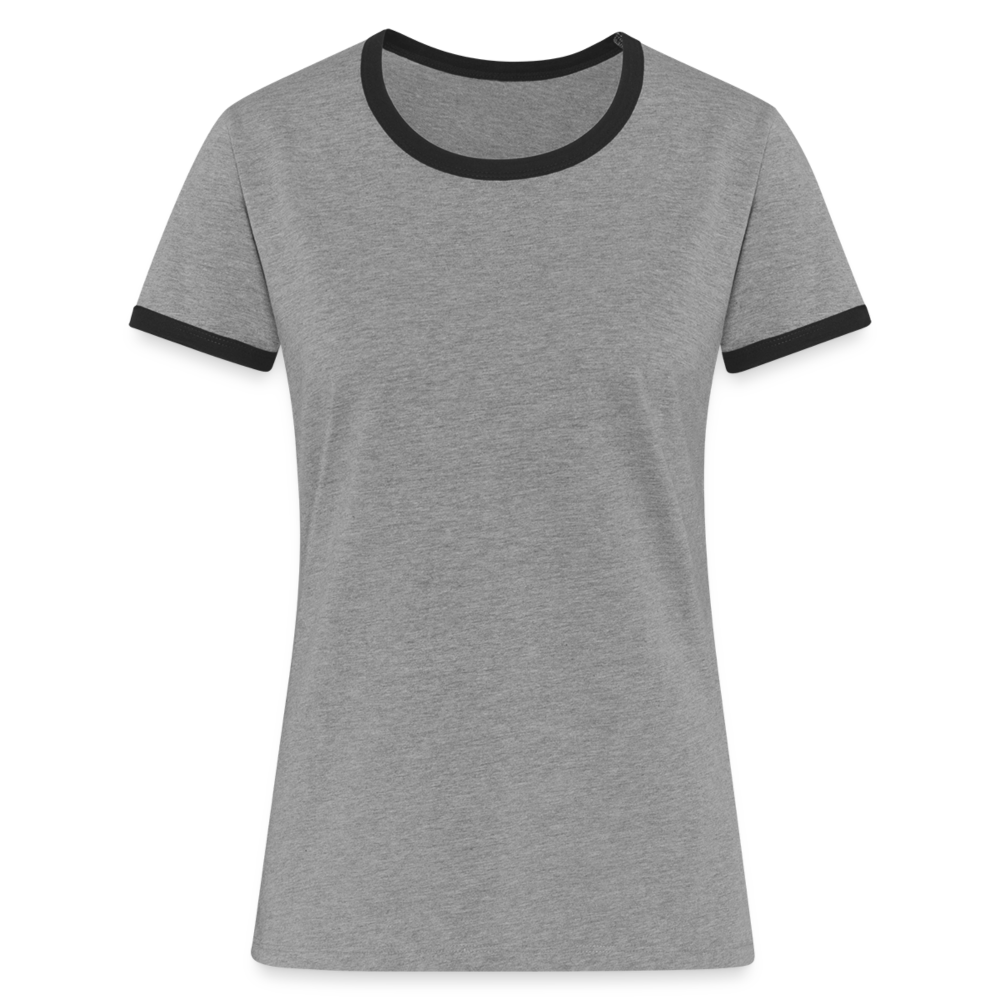 Women's Ringer T-Shirt - heather grey/black