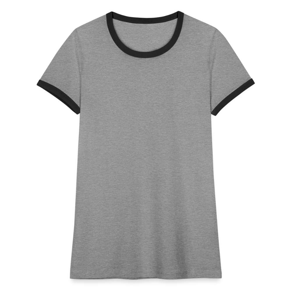 Women's Ringer T-Shirt - heather grey/black