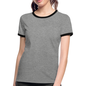 Women's Ringer T-Shirt - heather grey/black