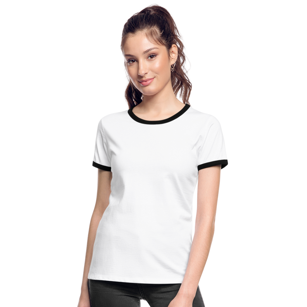 Women's Ringer T-Shirt - white/black