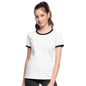 Women's Ringer T-Shirt - white/black