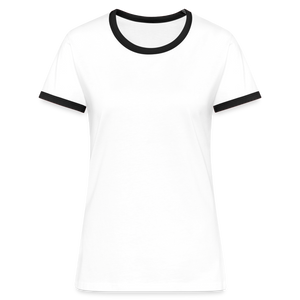 Women's Ringer T-Shirt - white/black