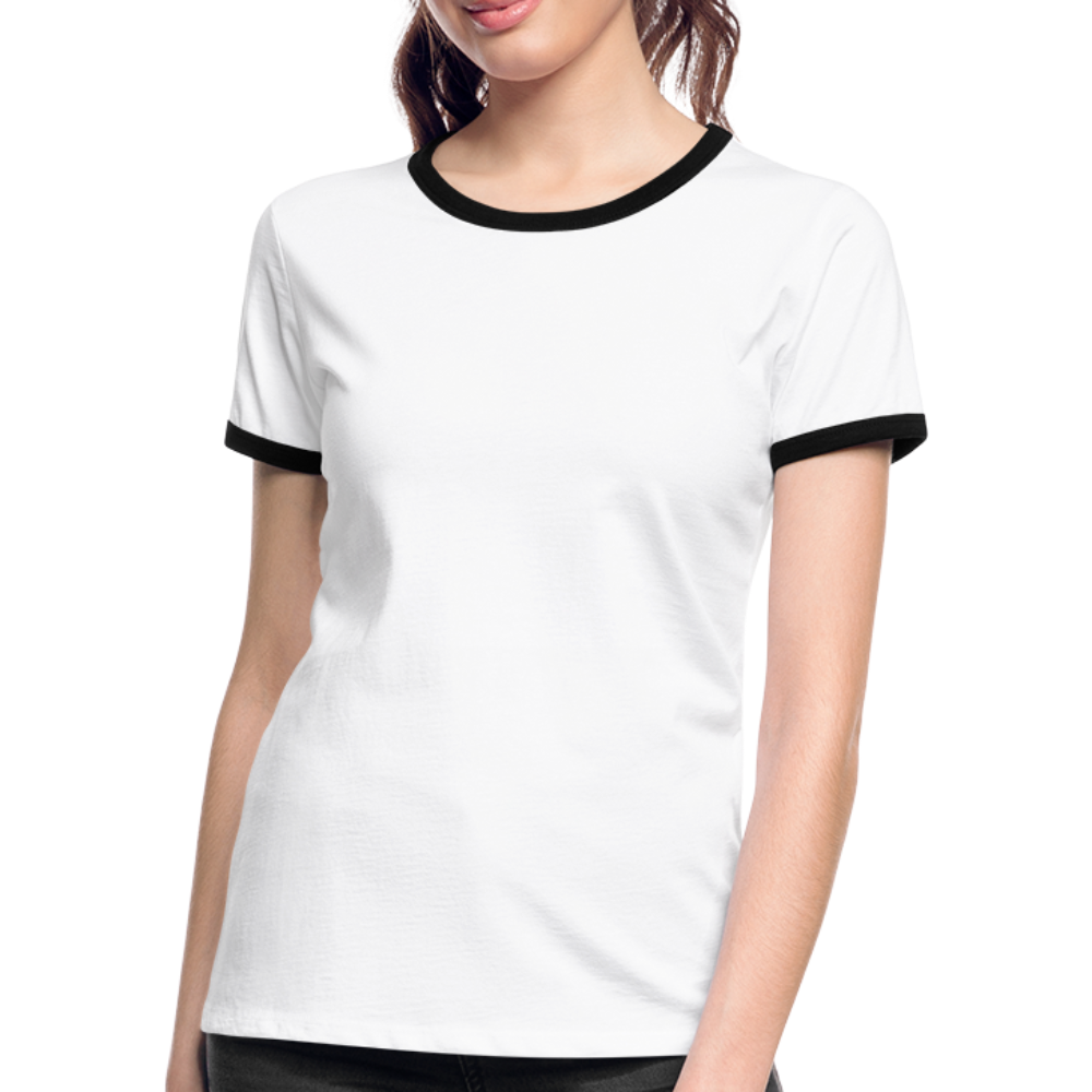 Women's Ringer T-Shirt - white/black