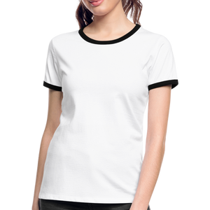 Women's Ringer T-Shirt - white/black