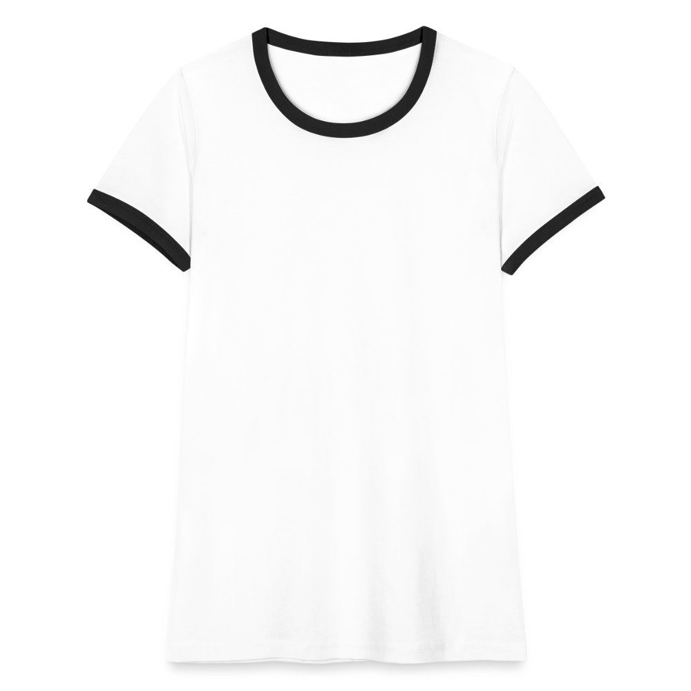 Women's Ringer T-Shirt - white/black