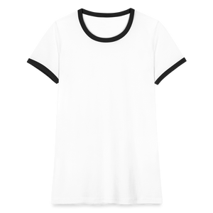 Women's Ringer T-Shirt - white/black