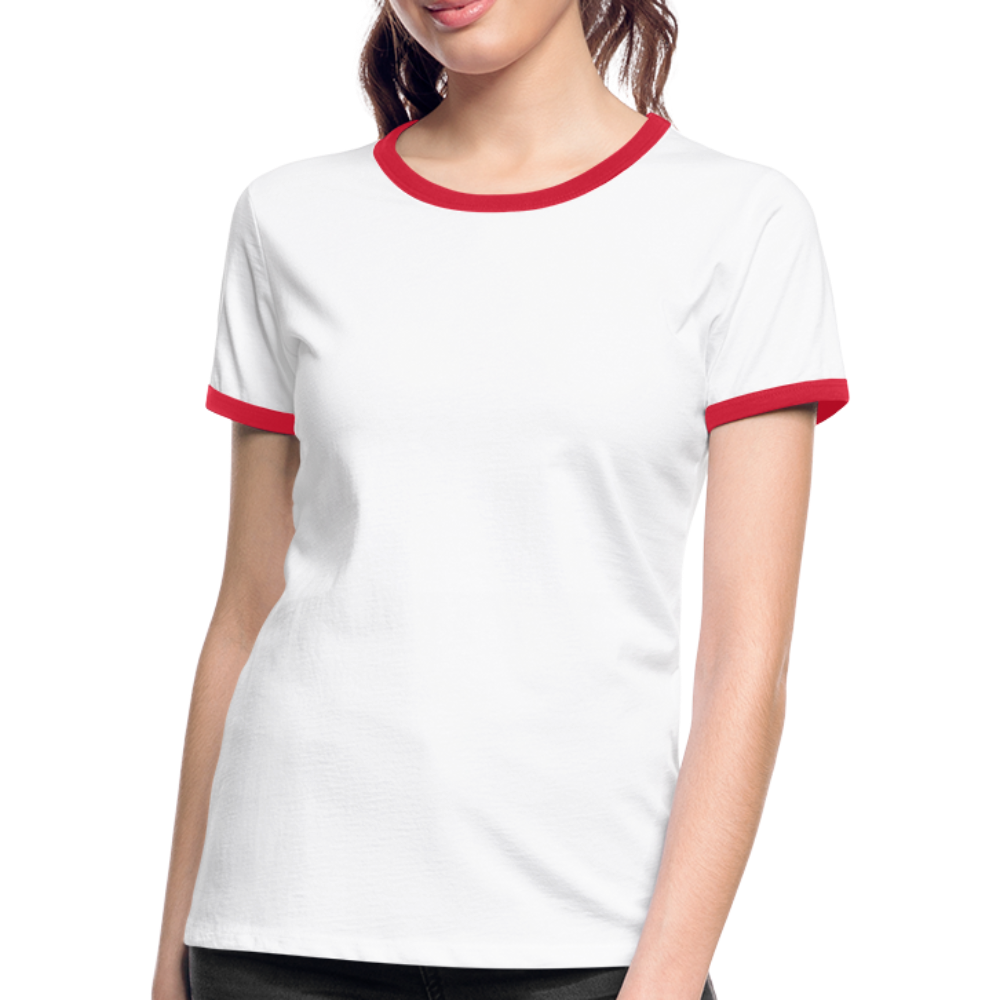 Women's Ringer T-Shirt - white/red