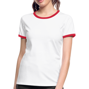 Women's Ringer T-Shirt - white/red