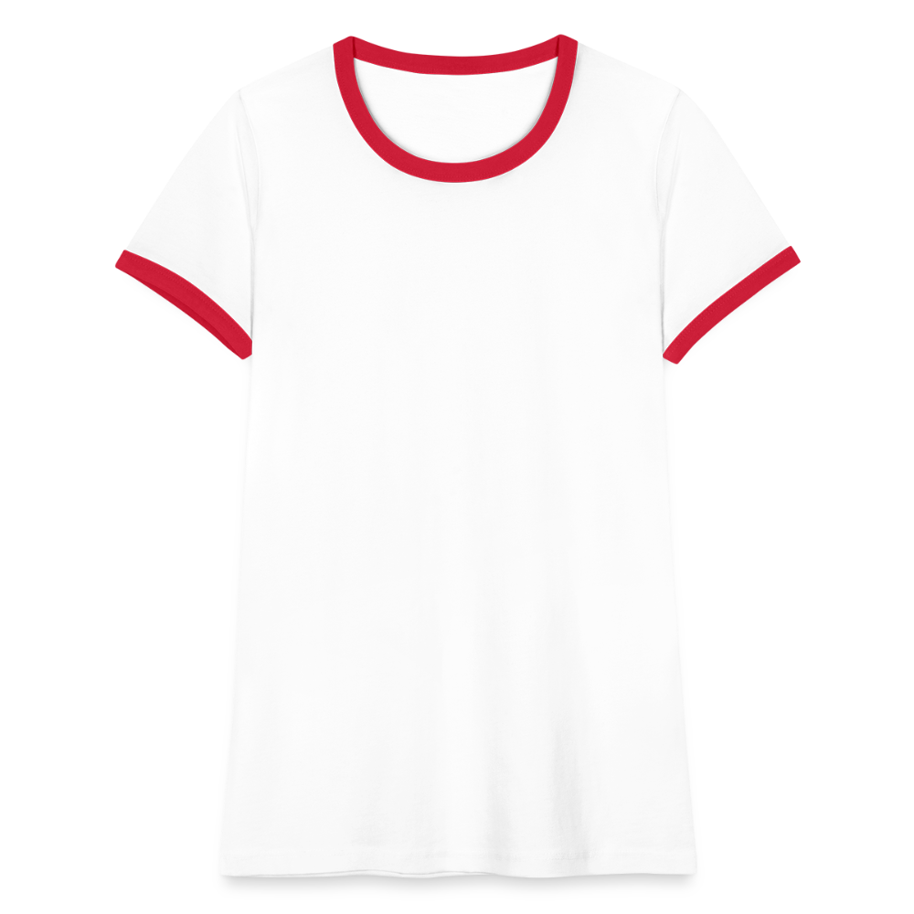 Women's Ringer T-Shirt - white/red