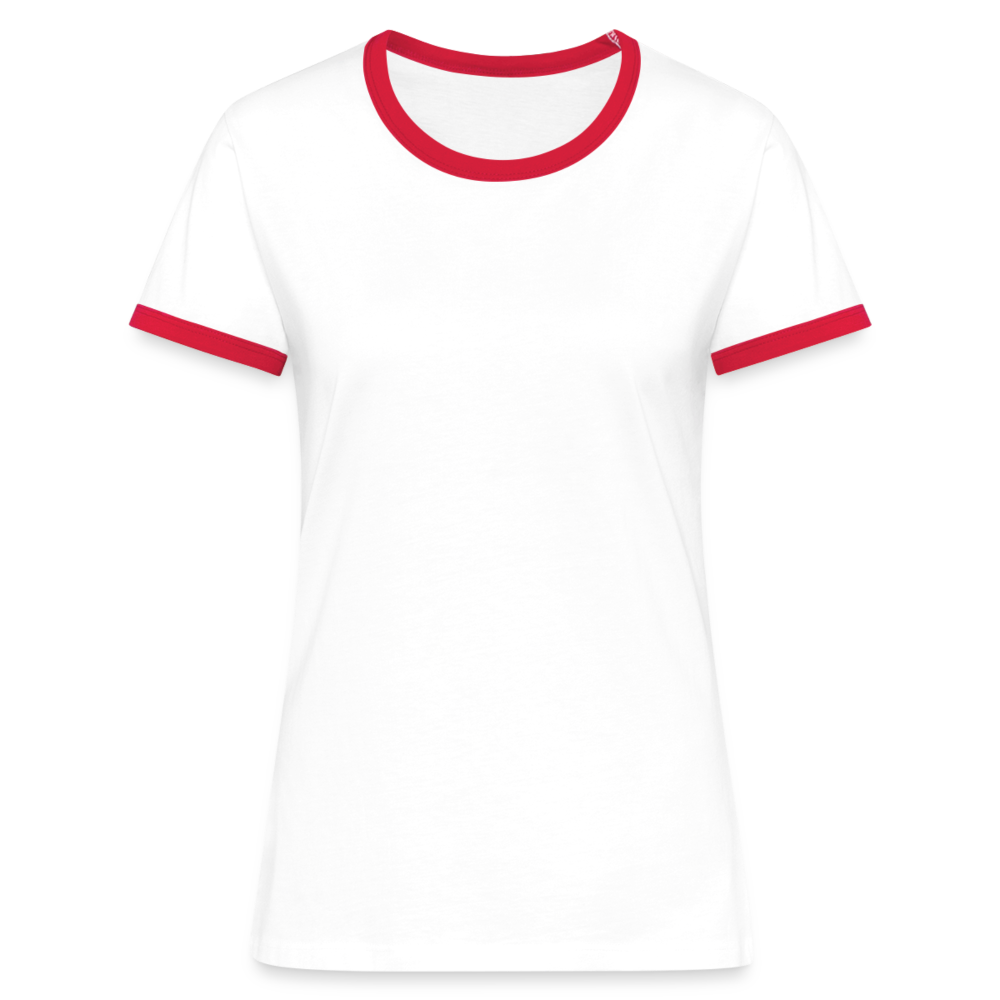 Women's Ringer T-Shirt - white/red