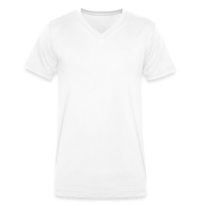 Men's Organic V-Neck T-Shirt - white