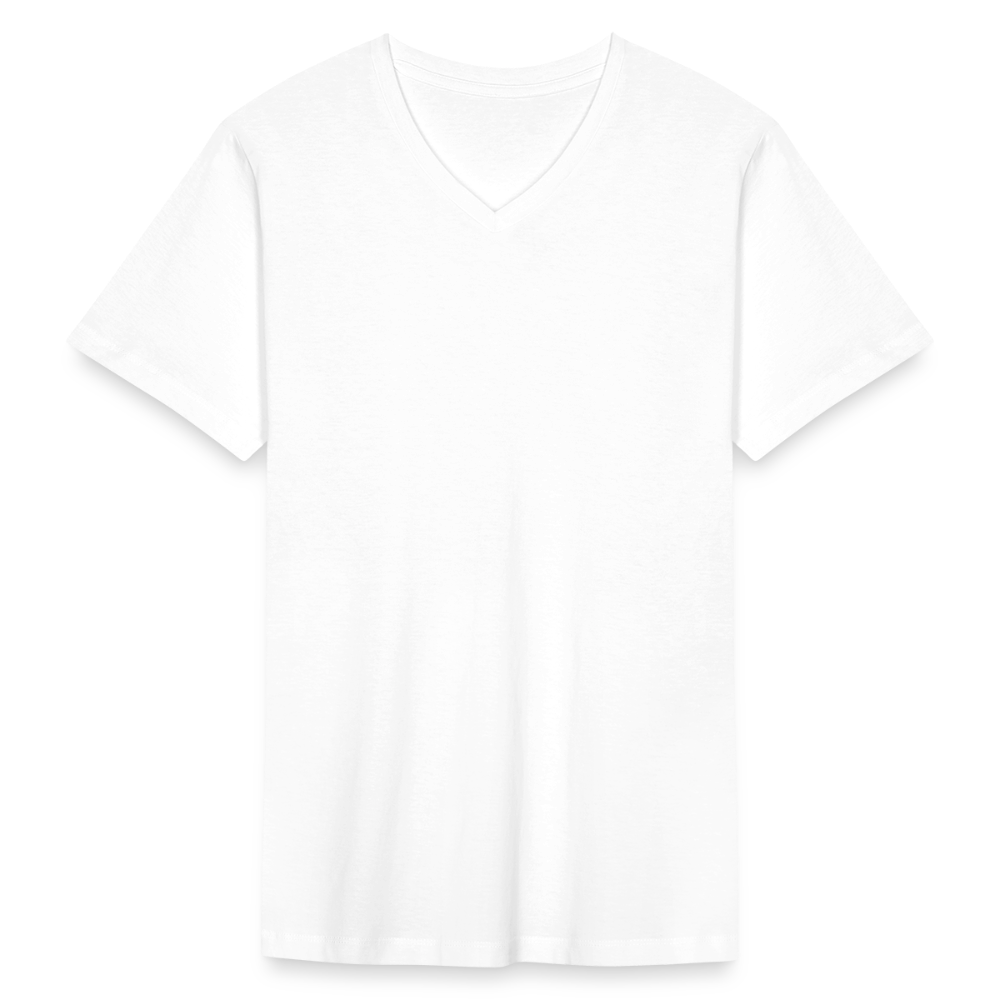 Men's Organic V-Neck T-Shirt - white