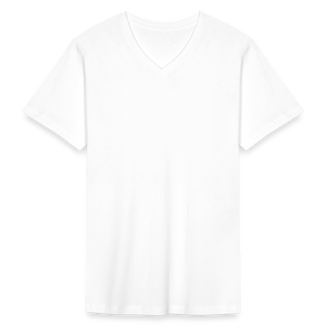 Men's Organic V-Neck T-Shirt - white