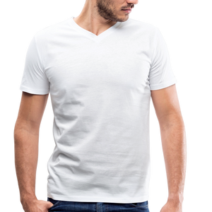 Men's Organic V-Neck T-Shirt - white