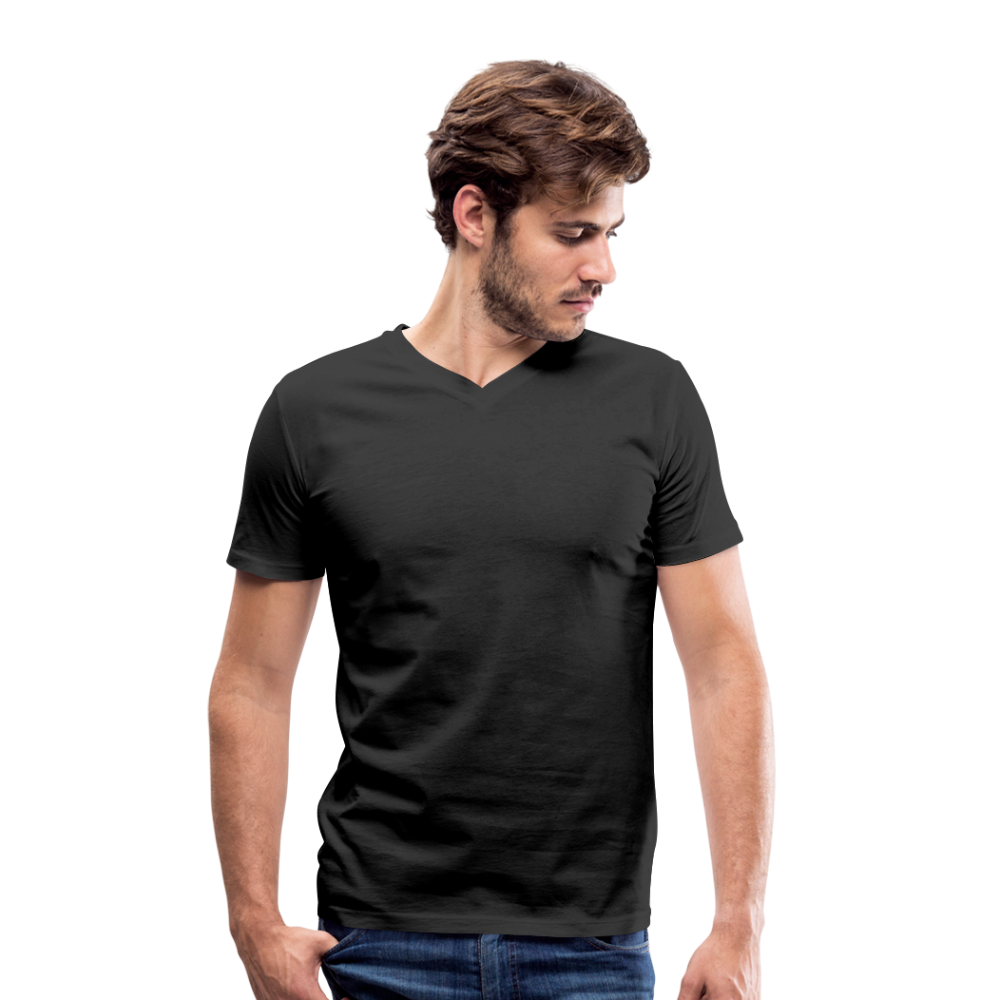 Men's Organic V-Neck T-Shirt - black