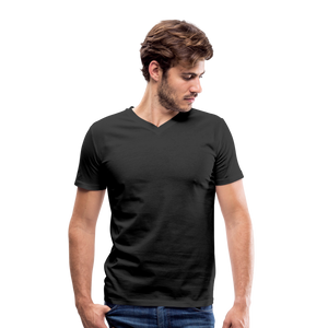 Men's Organic V-Neck T-Shirt - black