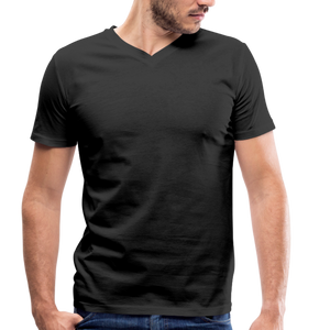 Men's Organic V-Neck T-Shirt - black