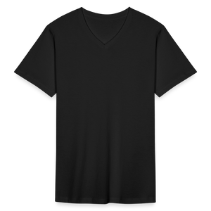 Men's Organic V-Neck T-Shirt - black