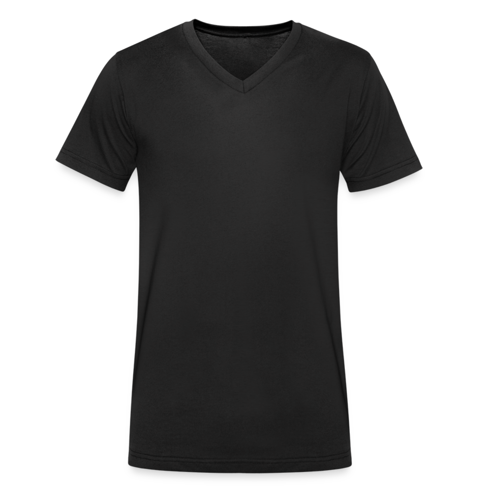 Men's Organic V-Neck T-Shirt - black