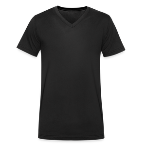 Men's Organic V-Neck T-Shirt - black