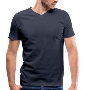 Men's Organic V-Neck T-Shirt - navy