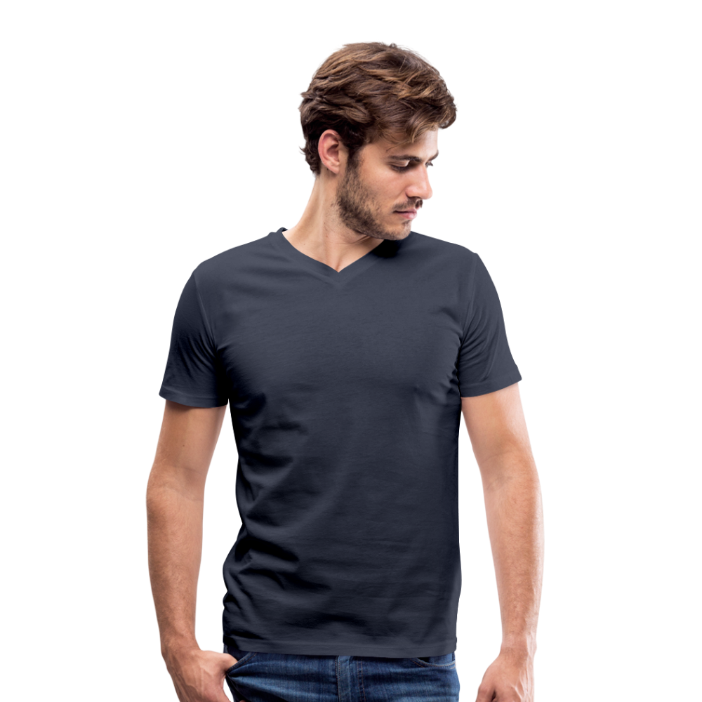 Men's Organic V-Neck T-Shirt - navy