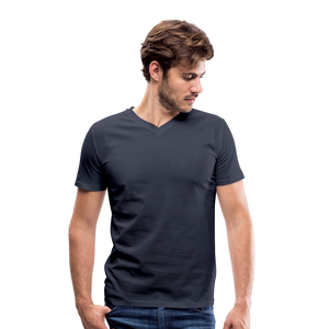 Men's Organic V-Neck T-Shirt - navy